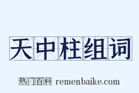 天中柱组词是什么意思的图片